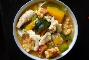 秋季养生汤煲汤食谱：南瓜带鱼汤